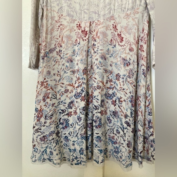 ECOTE tunic blouse flowy high low hem boho - Picture 13 of 13